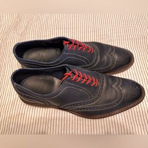 Allen Edmonds Blue Wingtip Shoes + Matching Belt